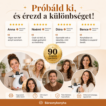 Bársonygőz™ Kézi Gőztisztító