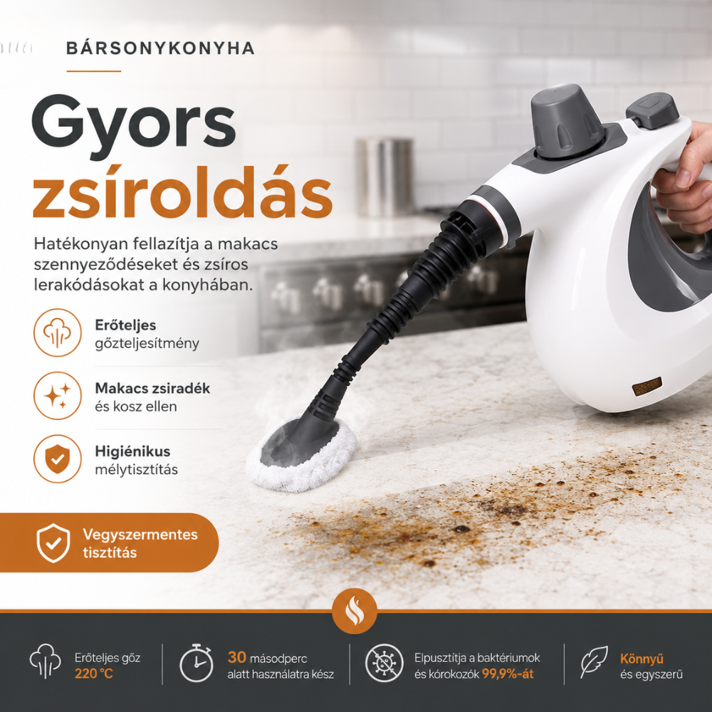Bársonygőz™ Kézi Gőztisztító