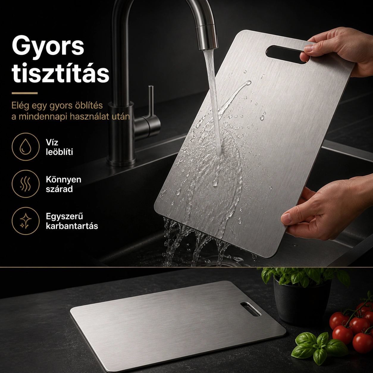BársonyTitan™ Vágódeszka